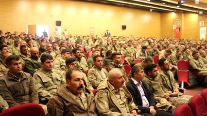 Siirt'te güvenlik korucularına hizmet içi seminer