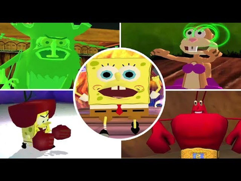 SpongeBob- Revenge of the Flying Dutchman All Bosses (PS2)