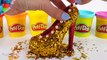 DIY How to Make Play Doh Dress and Shoes High Heels with Glitter for Disney Princess Belle Doll