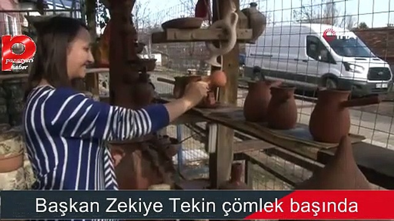 BAŞKAN ZEKİYE TEKİN ÇÖMLEK BAŞINDA