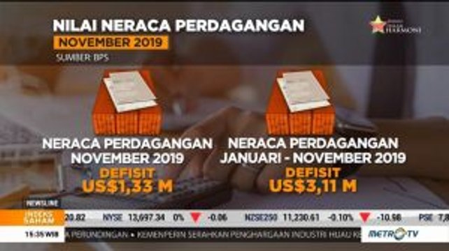 BPS: Neraca Dagang November Defisit USD1,33 Miliar
