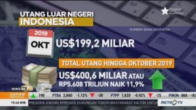 Utang Luar Negeri Indonesia Tembus Rp5.608 Triliun