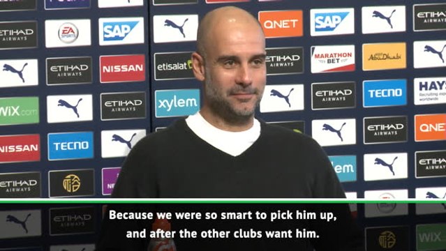 Pep interrogated by journalist about Arsenal-bound Arteta