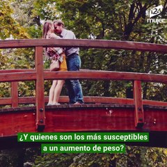 Tener una relación amorosa puede hacerte subir de peso