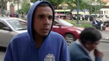 Venezolanos mendigan en Bolivia, uno de los países más pobres de Sudamérica