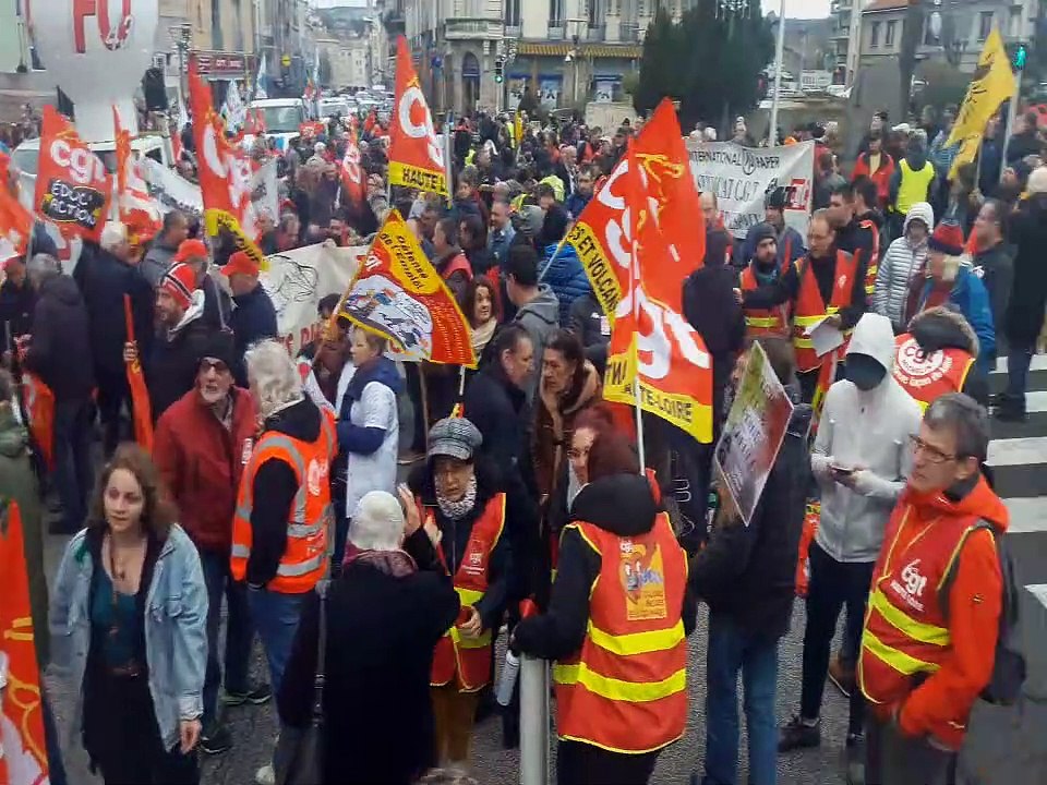 Manifestation contre la réforme des retraites au Puy-en-Velay