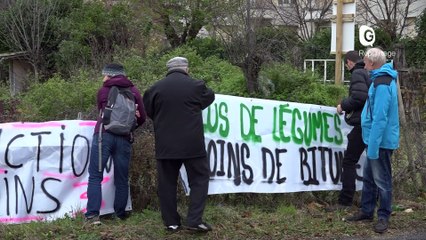 Reportage - Saint-Martin-le-Vinoux : Des manifestants veulent préserver les jardins de la Buisseratte