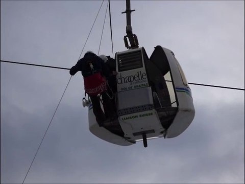 La Chapelle-d’Abondance : les pisteurs-secouristes à l’entraînement