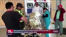 Protestan en Oaxaca por saxofonista atacada con ácido