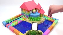 DIY How To Make Garden House with Kinetic Sand  Mad Mattr  Slime  Straws
