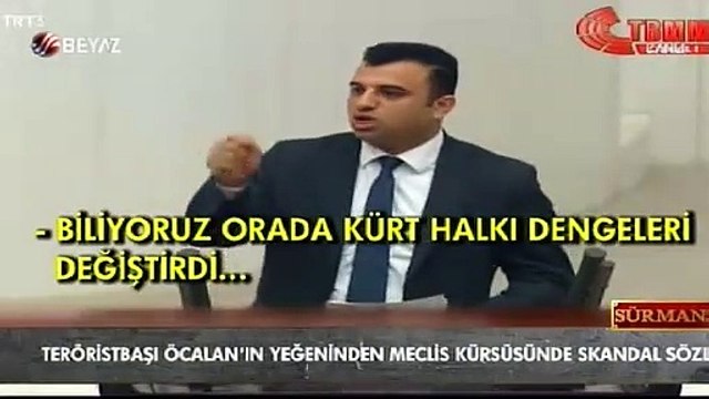 Teröristbaşının yeğeninden meclis kürsüsünde skandal sözler