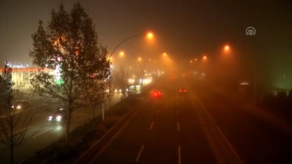 Başkentte yoğun sis