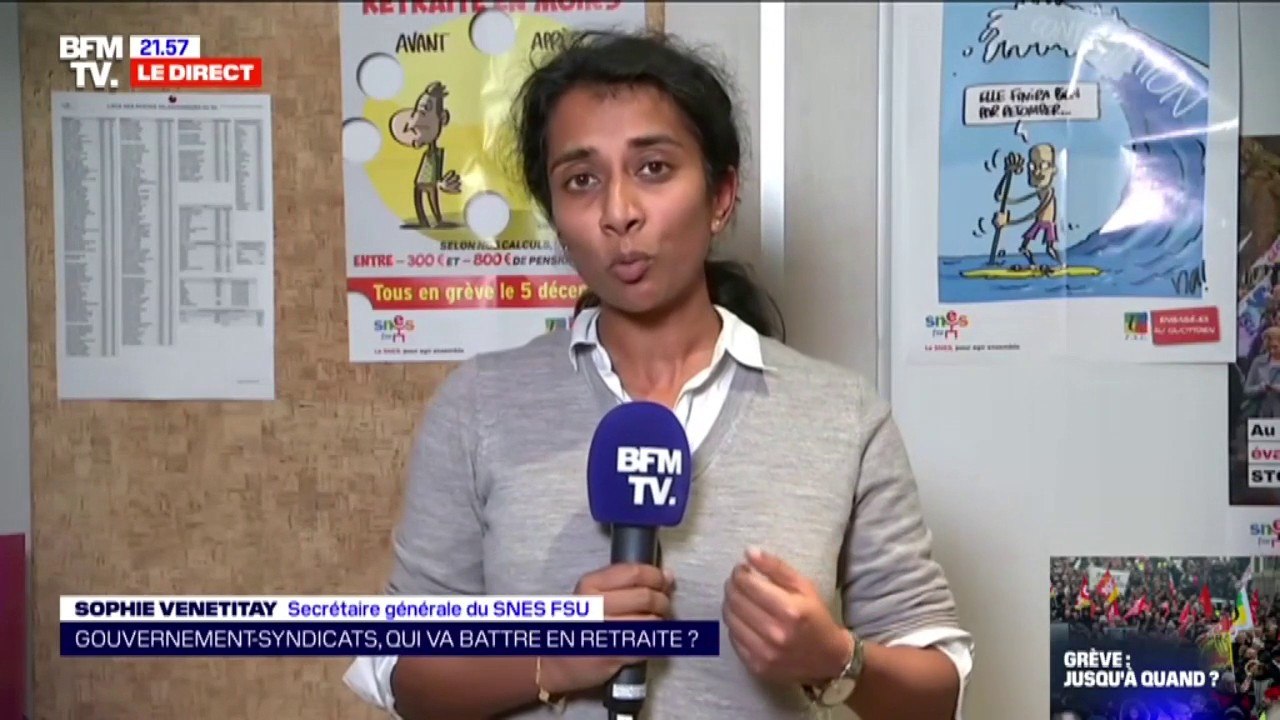 Sophie Venetitay (SNES FSU): "ce climat de défi...