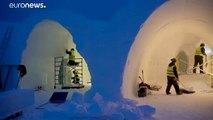 Suède : le Kiruna Ice, un hôtel de glace sculpté par des artistes