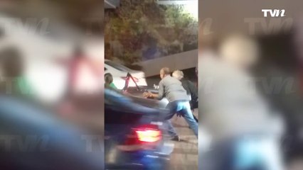 A Alejandro Fernández se le paró su lujoso auto a media cita con su novia Ana Paula