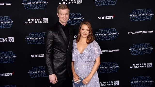 Joonas Suotamo and Milla Pohjasvaara “Star Wars: The Rise of Skywalker” World Premiere Blue Carpet