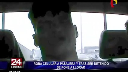 Ladrones llorando al ser pillados