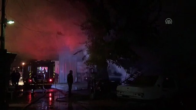 Oto kaporta dükkanında yangın - ADANA