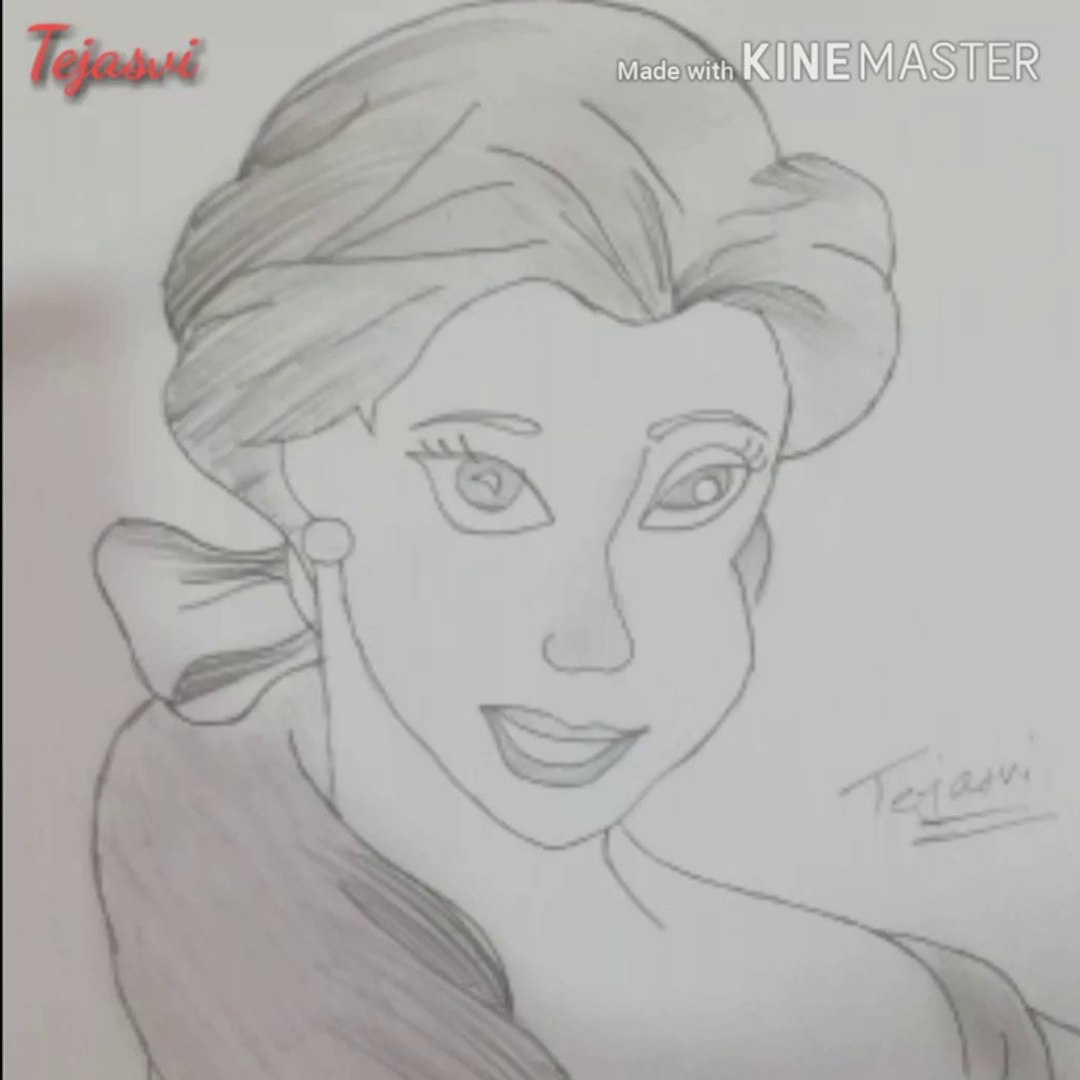 How To Easy Draw A Beautiful Pencil Sketch Of Snow White - video ...