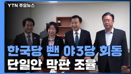 '4+1' 선거법 단일안 도출 담판 회동...한국당, 사흘째 반대 집회 / YTN