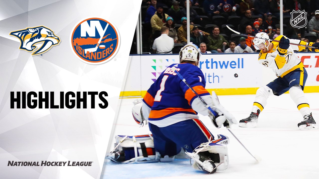 NHL Highlights | Predators @ Islanders 12/17/19