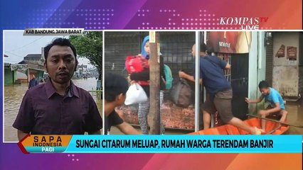 Download Video: Air Sungai Citarum Meluap, Beberapa Wilayah di Bandung Terendam Banjir