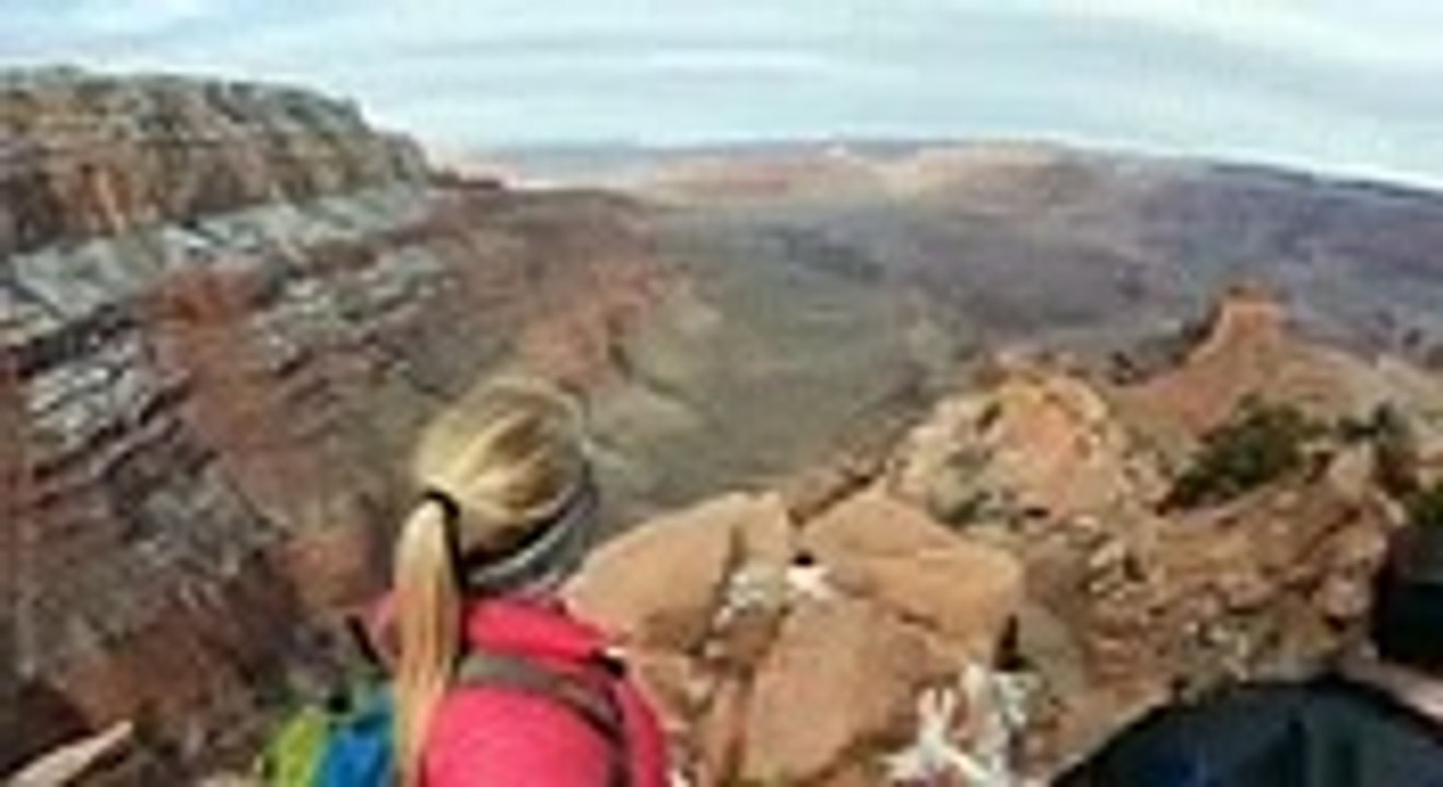 Grand Canyon Rim To River To Rim in a February