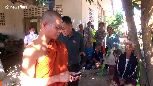 Buddhist monk electrocuted after playing on his phone while connected to a broken charger