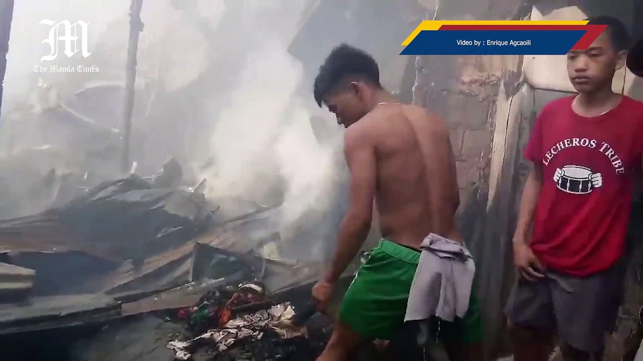 WATCH : Fire in Corcuera Street, Tondo, Manila