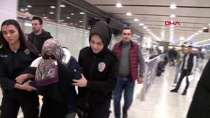 Uçakta olay çıkartan kadın yolcu adliyeye sevk edildi