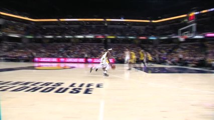 下载视频: Sabonis power dunk helps Pacers beat Lakers