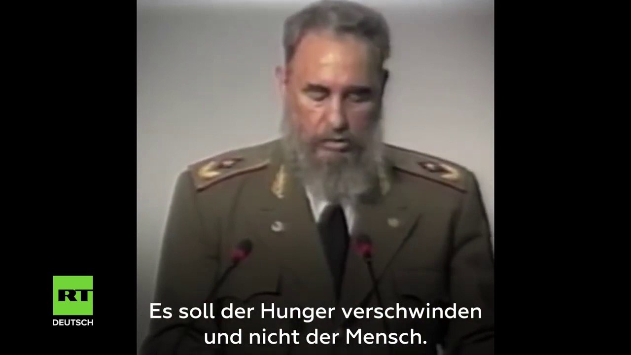 Prophetische Rede von Fidel Castro Warnung bei UN-Konferenz 1992 vor Umweltkatastrophe in Brasilien