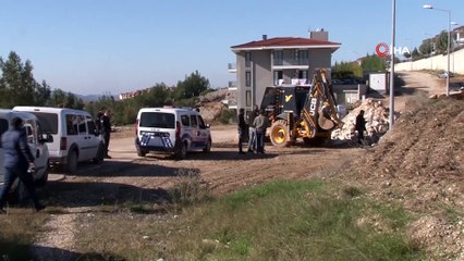 Yol çalışmasında insan iskeleti bulundu