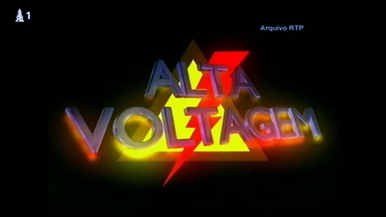 Rui Unas, Sílvia Alberto e Cristina Ferreira no programa 'Alta Voltagem' (1996)