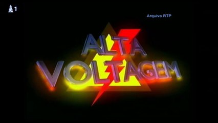 Rui Unas, Sílvia Alberto e Cristina Ferreira no programa 'Alta Voltagem' (1996)