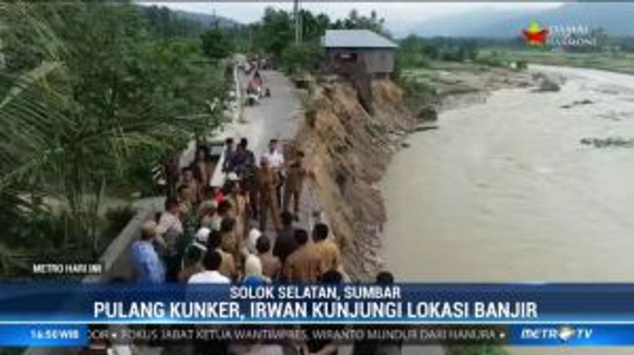 Gubernur Sumbar Kunjungi Korban Banjir Solok Selatan