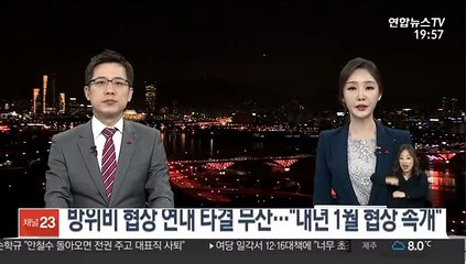 방위비 협상 연내 타결 무산…"내년 1월 협상 속개"