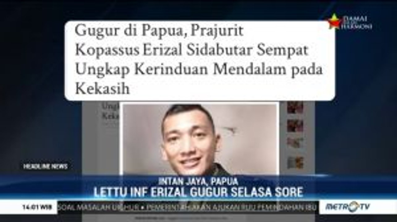 Baku Tembak KKB dan TNI di Papua, Satu Prajurit Gugur