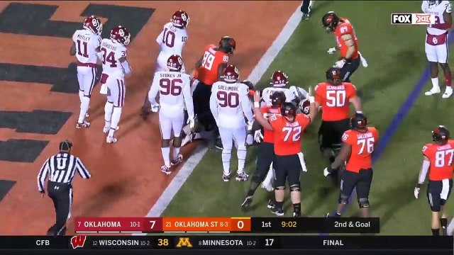 #7 Oklahoma vs #21 Oklahoma State Highlights | NCAAF Week 14 | College Football Highlights