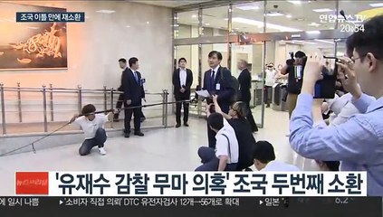 "정무적 책임 내게"…조국 두 번째 검찰 소환