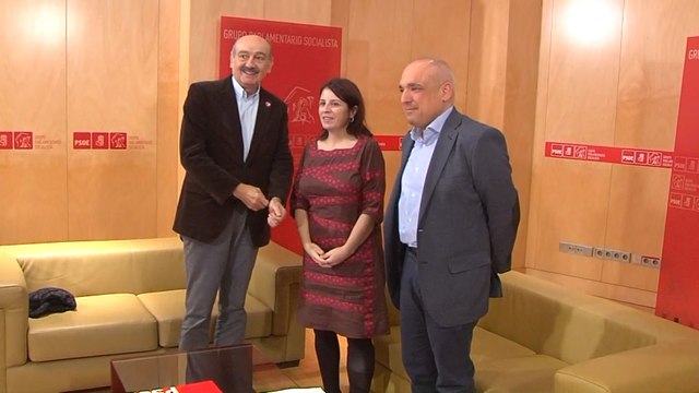 José María Mazón, Adriana Lastra y Rafael Simancas,
