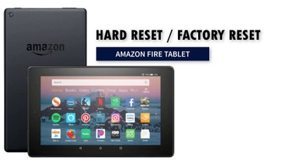 How to HardReset / Factory Reset Amazon Fire Tablet | Kindle HD 8 | 2019