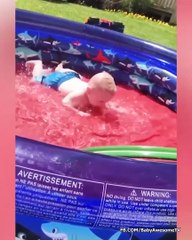 Funny Baby and Water Moment - Cute Baby Video