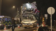 Al menos 6 muertos y más de 30 heridos tras accidente de autobús en Hong Kong