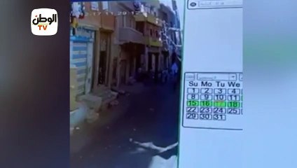 لحظة انهيار عقار فاقوس بالشرقية