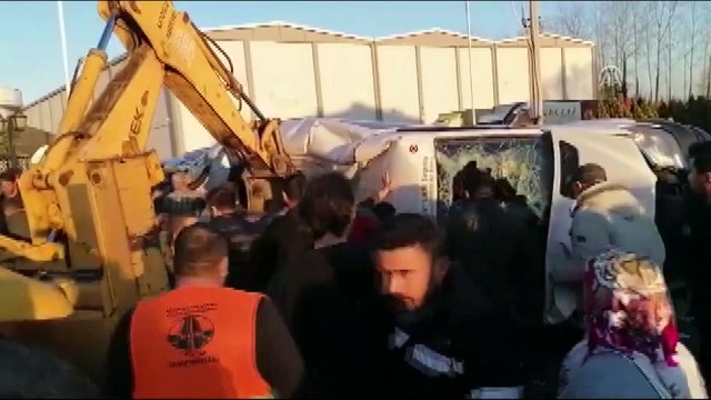 Öğrenci servisi devrildi - SAMSUN