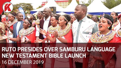 Ruto In Maralal For Samburu Language New Testament Bible Dedication