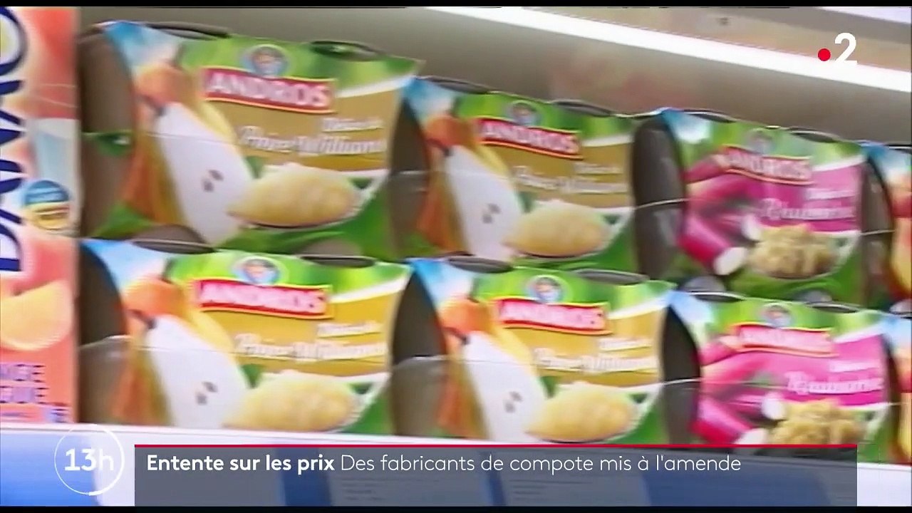 Concurrence : 58,3 millions d'euros d'amende pour le "cartel des compotes"