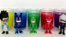 Learn Colors with Coca-Cola Beads Bottles Balls, Pj Masks Surprise Toys (PJMasksToys#1) أطفال مضحك ضد شبح - جوني جوني أغاني الحضانة قافية وتعلم الألوان للأطفال