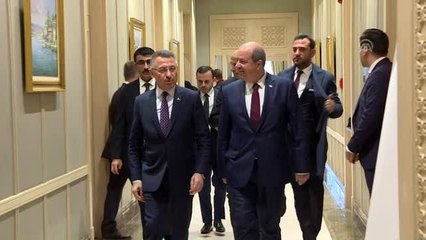Cumhurbaşkanı Yardımcısı Oktay, KKTC Başbakanı Tatar'ı kabul etti